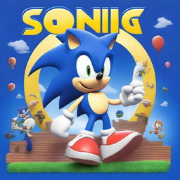 Generate an image of a poster for Sonic the Hedgehog 4 movie