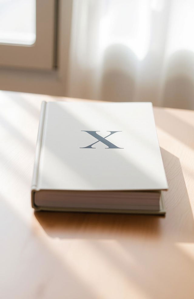 A minimalist book with a simple, elegant design, featuring a soft-cover in a muted color palette