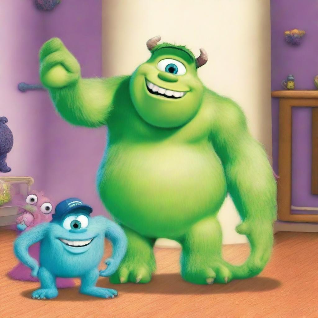 Create an image of a poster for Monsters Inc. 4 movie.