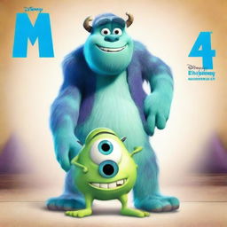 Create an image of a poster for Monsters Inc. 4 movie.