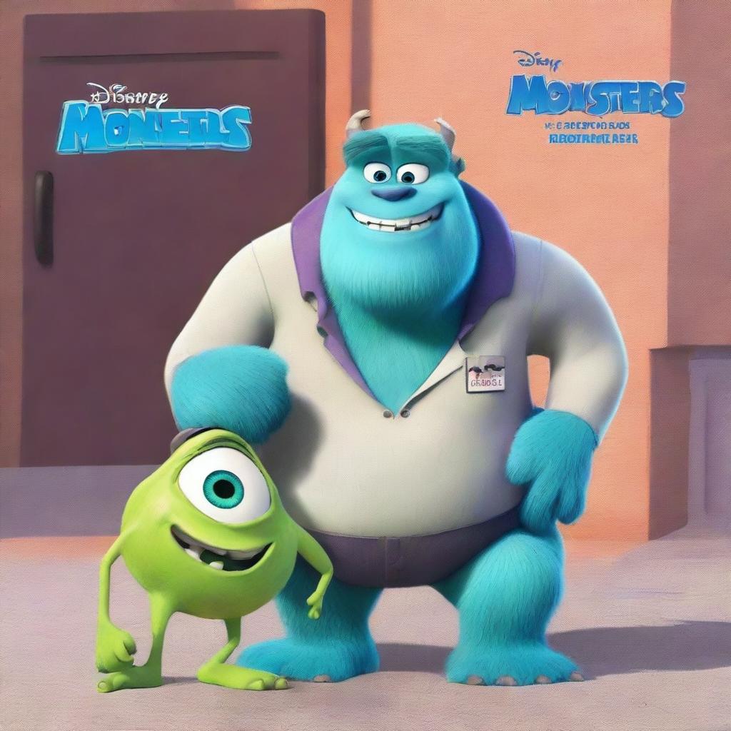 Create an image of a poster for the movie 'Monsters Inc. 4: The return of Randel'