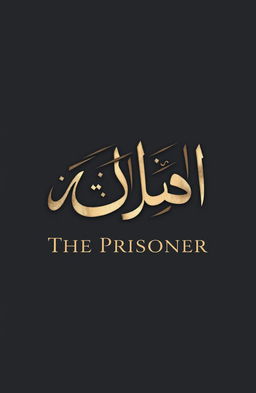 A beautifully crafted title design for 'سجين' (The Prisoner) that embodies a sense of confinement and emotional depth