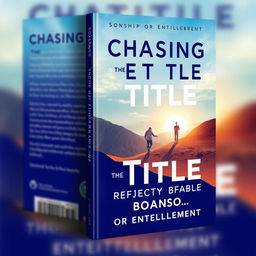 A visually striking book cover design for a title titled "Chasing the Title, Rejecting the Mantle" with the subtitle "Sonship or Entitlement"