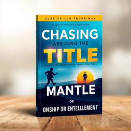 A visually striking book cover design for a title titled "Chasing the Title, Rejecting the Mantle" with the subtitle "Sonship or Entitlement"
