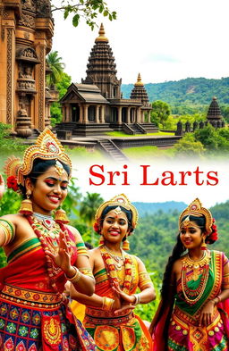 A vibrant scene showcasing the rich cultural heritage of Sri Lanka's Hela arts