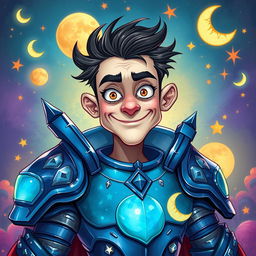 An imaginative illustration of a guy with a quirky and weird personality, depicted in an eye-catching way that captures his eccentric nature