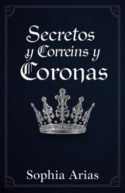 A stunning book cover featuring a silver crown that exudes elegance and mystery