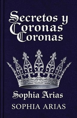 A stunning book cover featuring a silver crown that exudes elegance and mystery