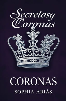 A stunning book cover featuring a silver crown that exudes elegance and mystery