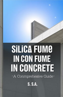 A visually appealing cover for a comprehensive guide on Silica Fume in Concrete, authored by S