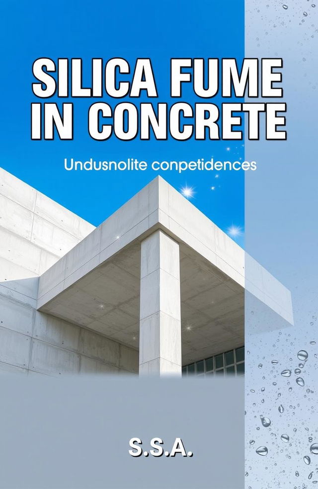 A visually appealing cover for a comprehensive guide on Silica Fume in Concrete, authored by S