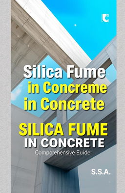 A visually appealing cover for a comprehensive guide on Silica Fume in Concrete, authored by S