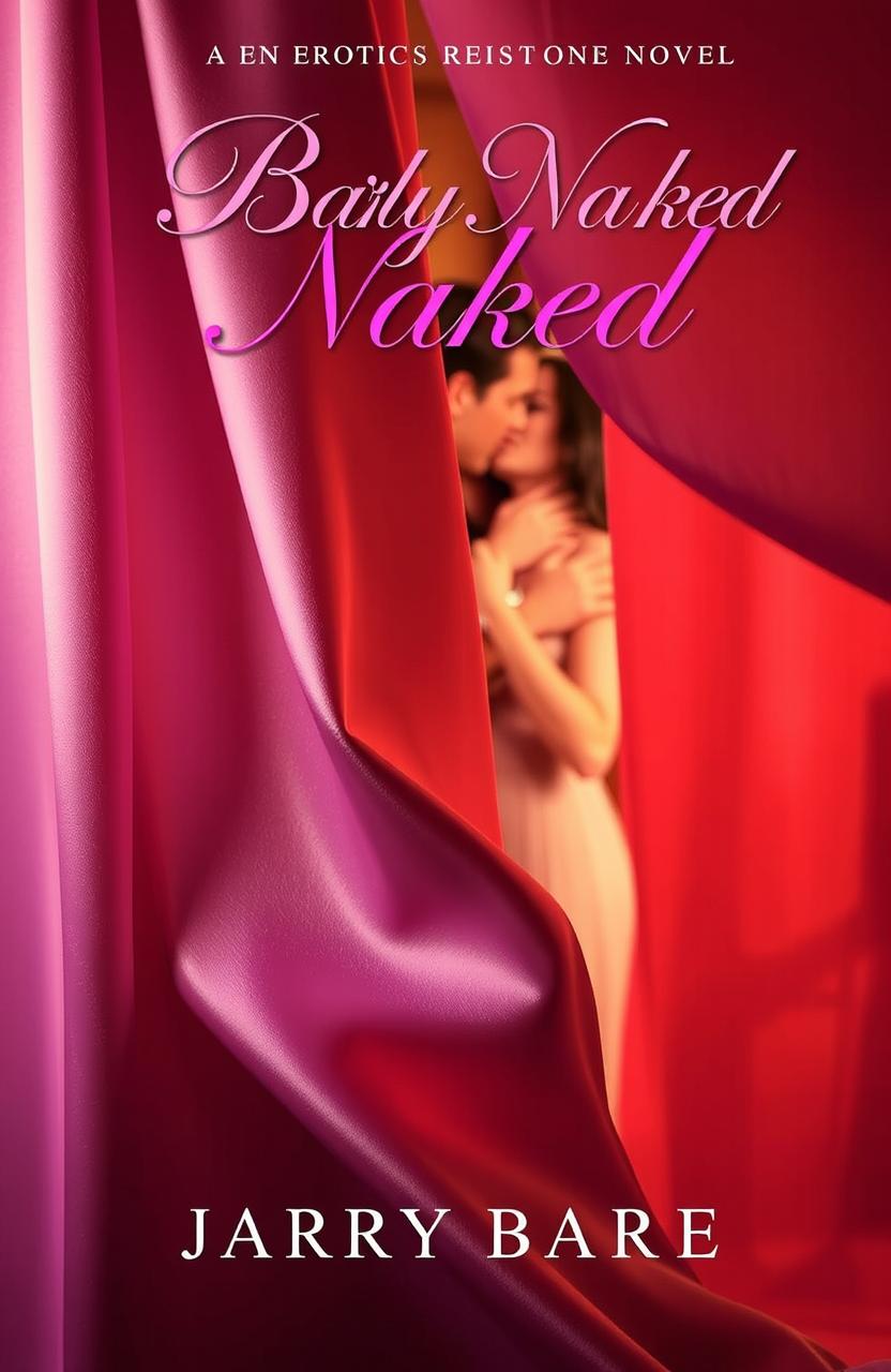 A sultry and passionate book cover for an erotic romance novel titled 'Barely Naked'