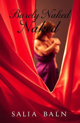 A sultry and passionate book cover for an erotic romance novel titled 'Barely Naked'