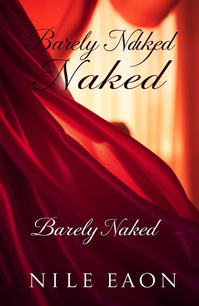 A sultry and passionate book cover for an erotic romance novel titled 'Barely Naked'