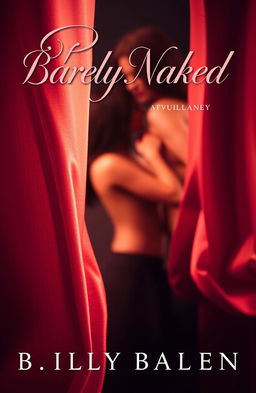 A sultry and passionate book cover for an erotic romance novel titled 'Barely Naked'