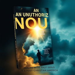 A thought-provoking book cover for 'An Unauthorized Noun: Dealing with Idols in a Post-Christian America'