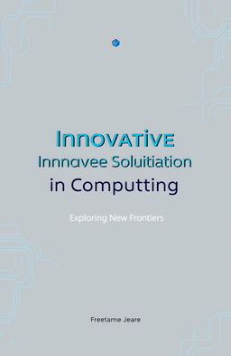 A sleek, modern project cover page for a COMPUTER APPLICATION titled 'Innovative Solutions in Computing'