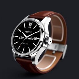 A luxury watch design aimed at men, featuring a sophisticated style that combines elegance and ruggedness