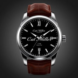 A luxury watch design aimed at men, featuring a sophisticated style that combines elegance and ruggedness