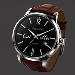 A luxury watch design aimed at men, featuring a sophisticated style that combines elegance and ruggedness