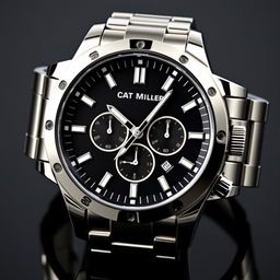 An impressive steel watch design for men, showcasing a robust and stylish aesthetic