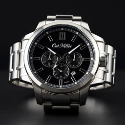An impressive steel watch design for men, showcasing a robust and stylish aesthetic