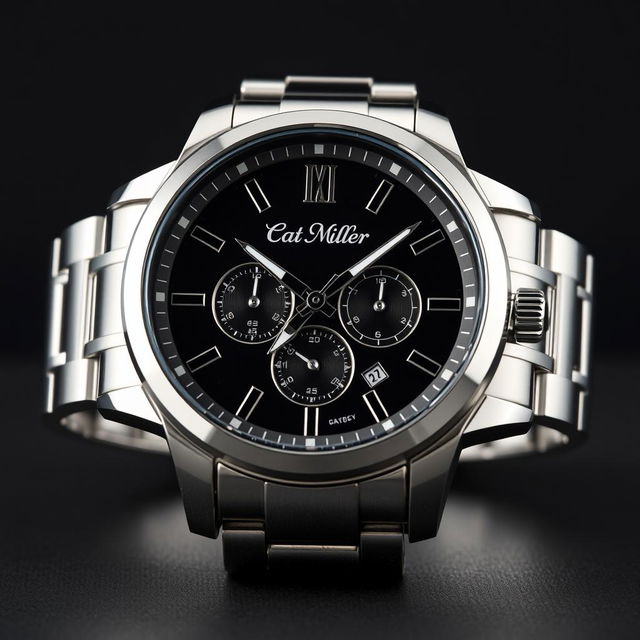 An impressive steel watch design for men, showcasing a robust and stylish aesthetic