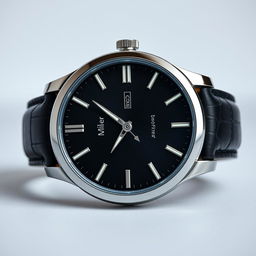 A stunning watch design for men by the brand 'Cat Miller', showcasing a luxurious and modern aesthetic