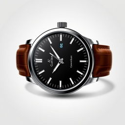 A stylish automatic men's watch design featuring a sleek, modern aesthetic