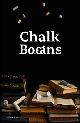A book cover design featuring a striking black background with a subtle hint of darkish yellow accents