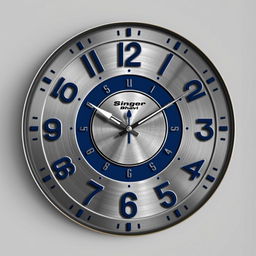A robust wall clock design branded 'Singer Bhavi' targeting a male audience