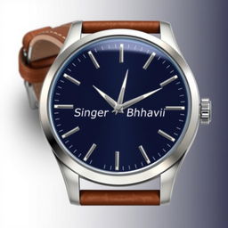 A stylish men's watch design featuring the brand name 'Singer Bhavi'