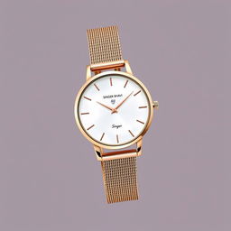 A stylish and elegant watch design targeted at women for the brand 'Singer Bhavi'