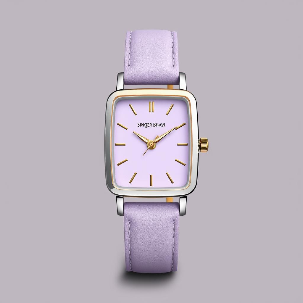 A modern and chic watch design for the ladies' brand 'Singer Bhavi'