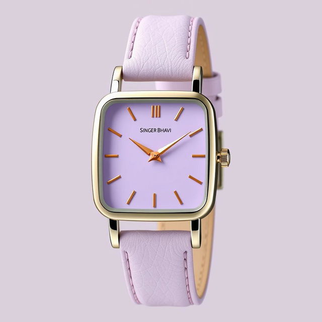 A modern and chic watch design for the ladies' brand 'Singer Bhavi'