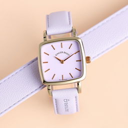 A modern and chic watch design for the ladies' brand 'Singer Bhavi'