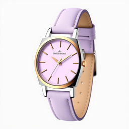 A modern and chic watch design for the ladies' brand 'Singer Bhavi'