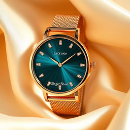 A stunning watch design for the luxury ladies' brand 'Singer Bhavi', showcasing intricate details