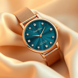 A stunning watch design for the luxury ladies' brand 'Singer Bhavi', showcasing intricate details