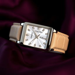 An elegant watch design for the luxury ladies' brand 'Singer Bhavi', featuring a stylish and contemporary aesthetic