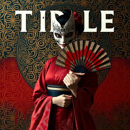 An engaging novel cover design titled 'Tirrle Hikari Tanaka' by Shreesh Anand, featuring captivating complex geometric patterns in the background that merge traditional and contemporary aesthetics