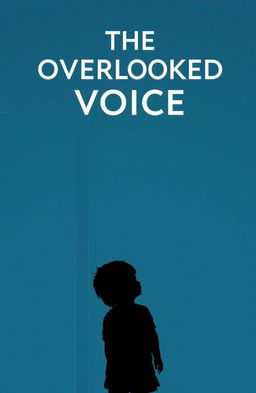 A silhouette of a child standing alone, possibly in the corner of a room or outside a house, capturing the essence of loneliness and alienation