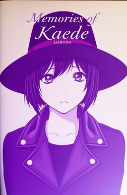 A modern portrait of a Japanese girl wearing a stylish hat and a black leather jacket