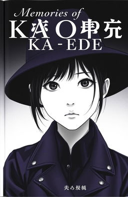 A modern portrait of a Japanese girl wearing a stylish hat and a black leather jacket