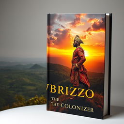 A striking book cover featuring a fictional character named Wabrizzo, depicted as a powerful and charismatic black colonizer