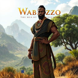A captivating cover design for a fictional book titled 'Wabrizzo the Black Colonizer'