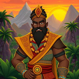 A stylized character named Wabrizzo, depicted as a confident and charismatic figure