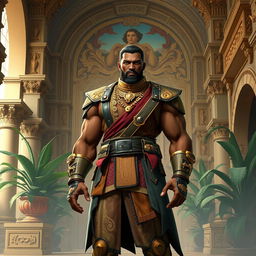 A character named Wabrizzo, depicted as a powerful and confident figure with a commanding presence