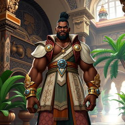 A character named Wabrizzo, depicted as a powerful and confident figure with a commanding presence